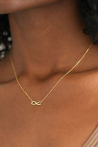925 Sterling Silver Inland Zircon Infinite Necklace-Bijou Crush