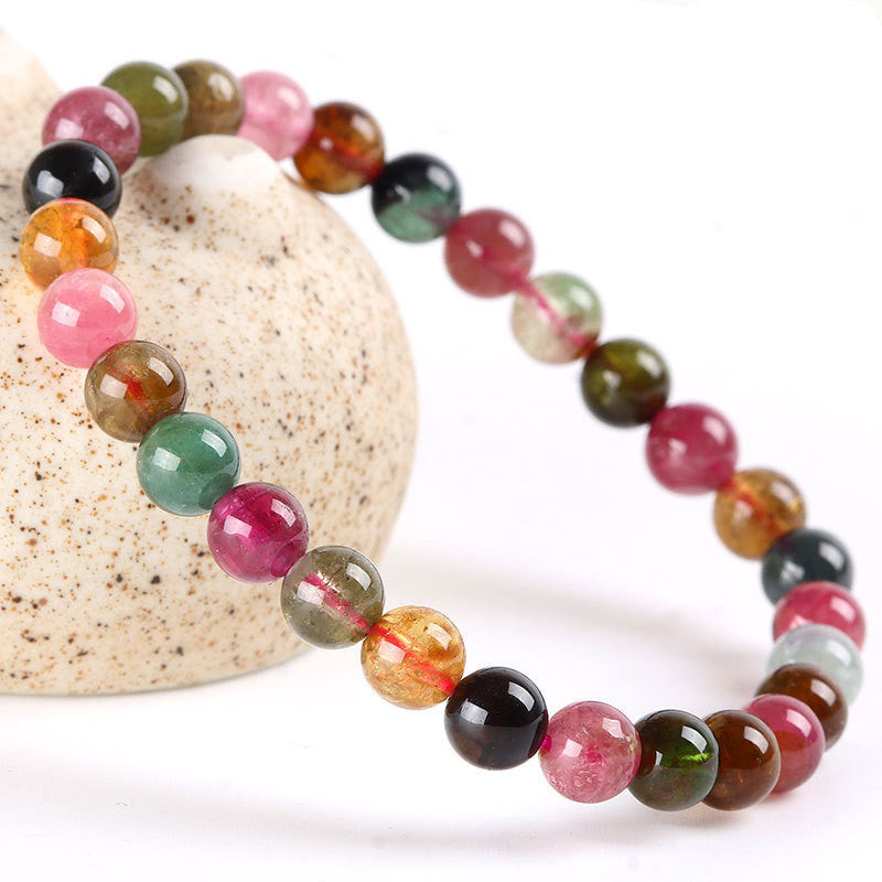 Rainbow Candy Color Brazilian Tourmaline Bracelet-Bijou Crush