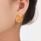 Titanium Steel Geometric Shape Earrings-Bijou Crush