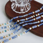 Freshwater Pearl Titanium Steel Geometric Bead Necklace-Bijou Crush