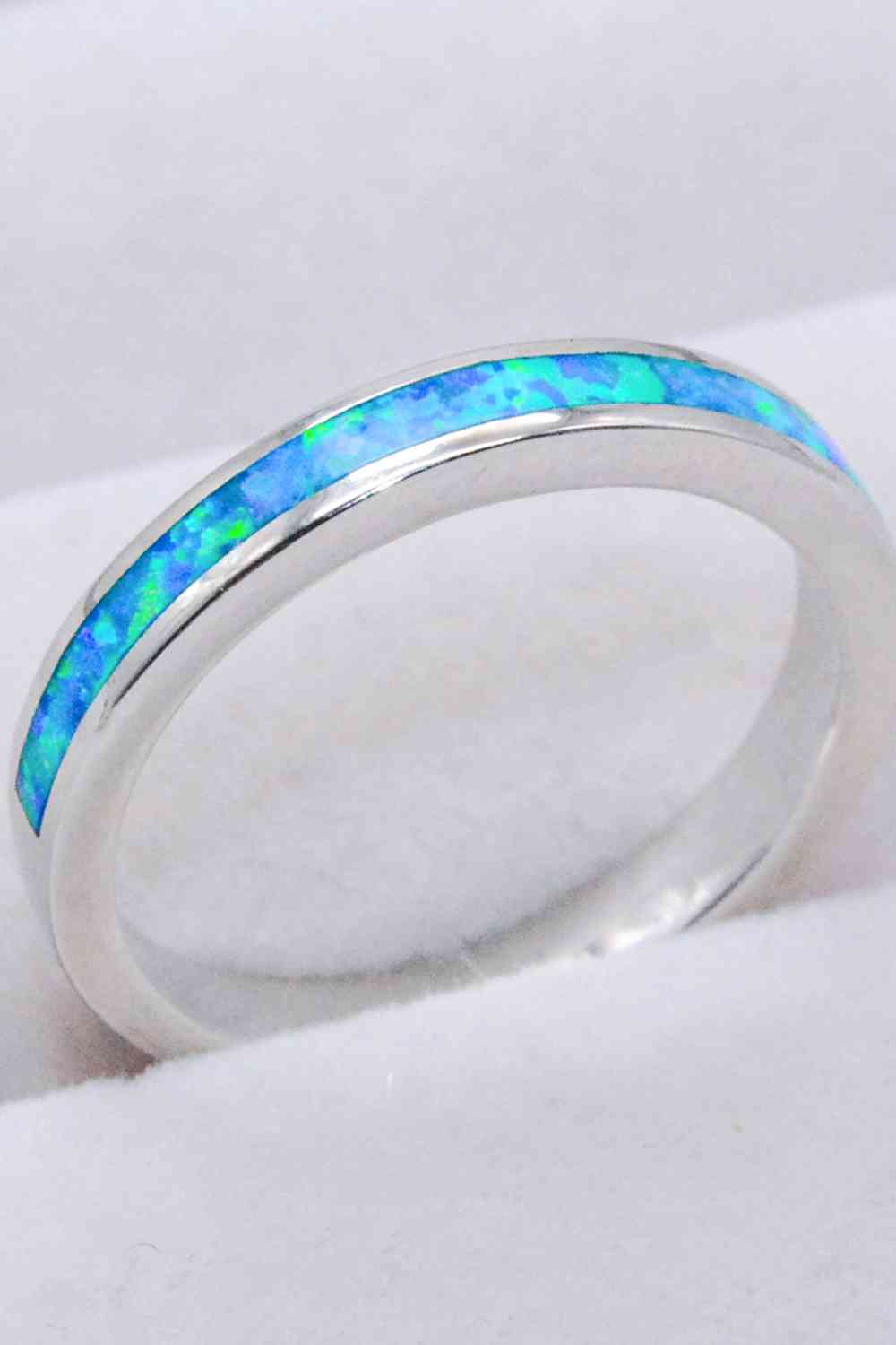 925 Sterling Silver Opal Ring in Sky Blue-Bijou Crush