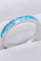 925 Sterling Silver Opal Ring in Sky Blue-Bijou Crush