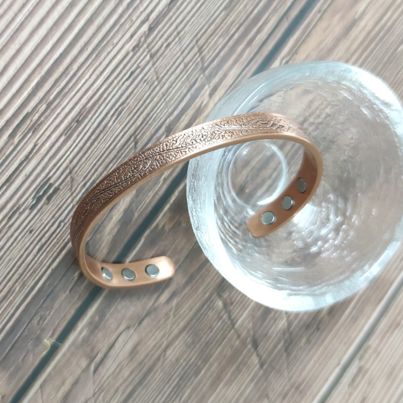 Copper Magnetic Unisex Bangle Bracelet-Bijou Crush