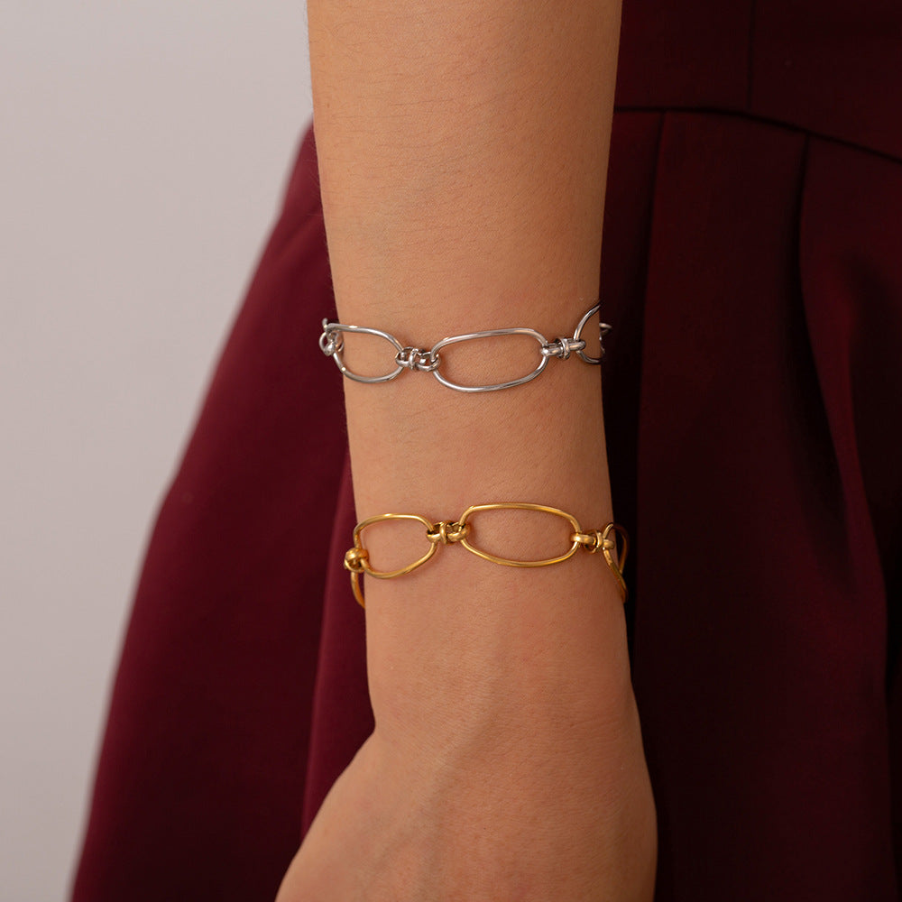 Titanium Steel Chain Bracelet-Bijou Crush