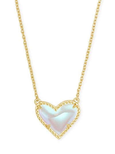14K Gold-Plated Heart Pendant Necklace-Bijou Crush