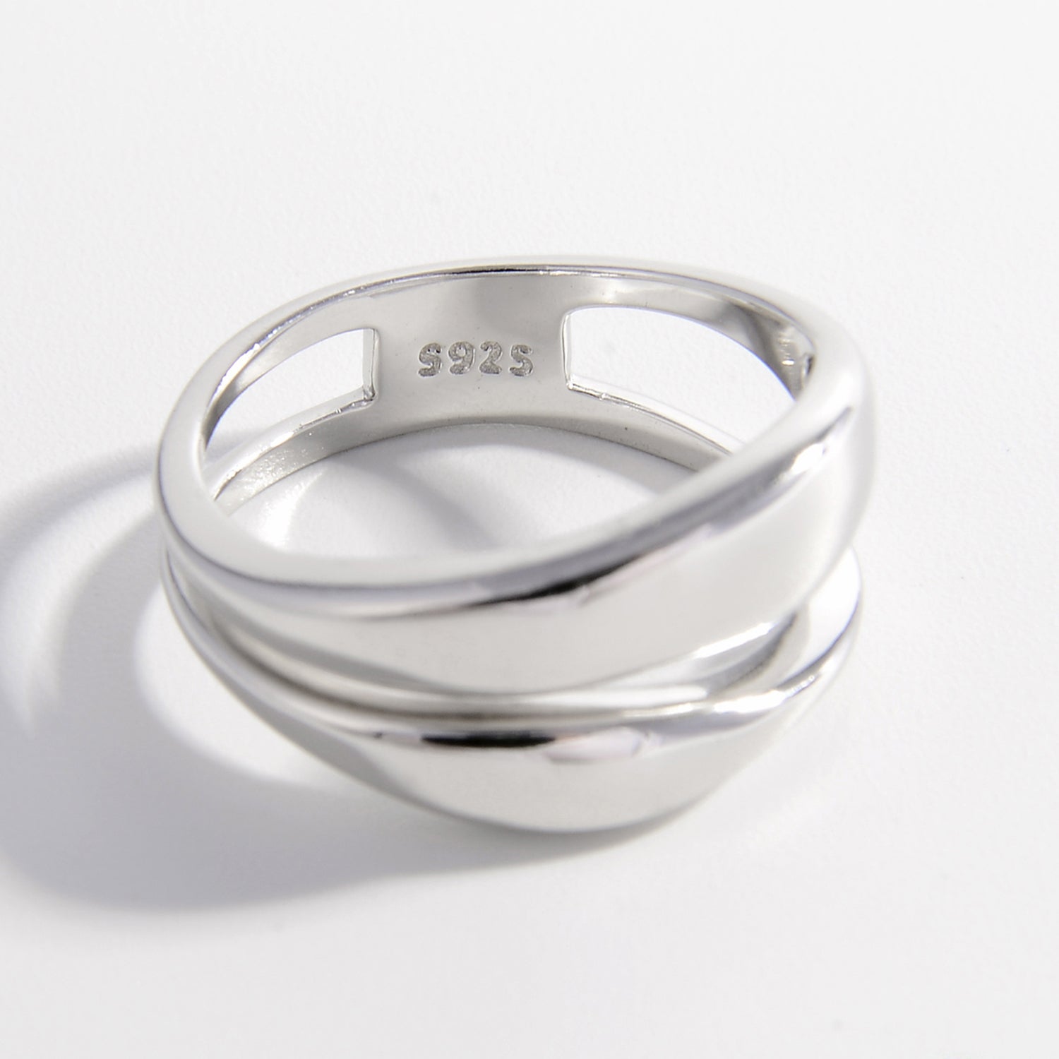 925 Sterling Silver Double-Layered Ring-Bijou Crush