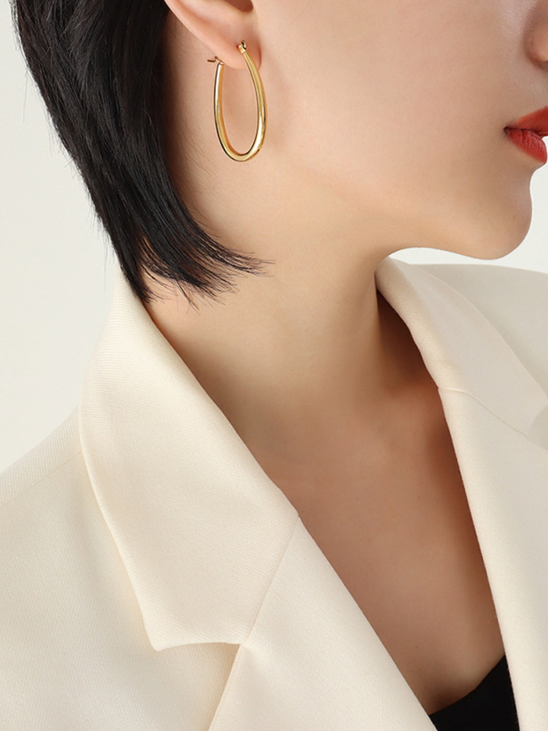 18K Gold-Plated Titanium Steel Earrings-Bijou Crush