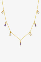 18K Gold Plated Multi-Charm Chain Necklace-Bijou Crush
