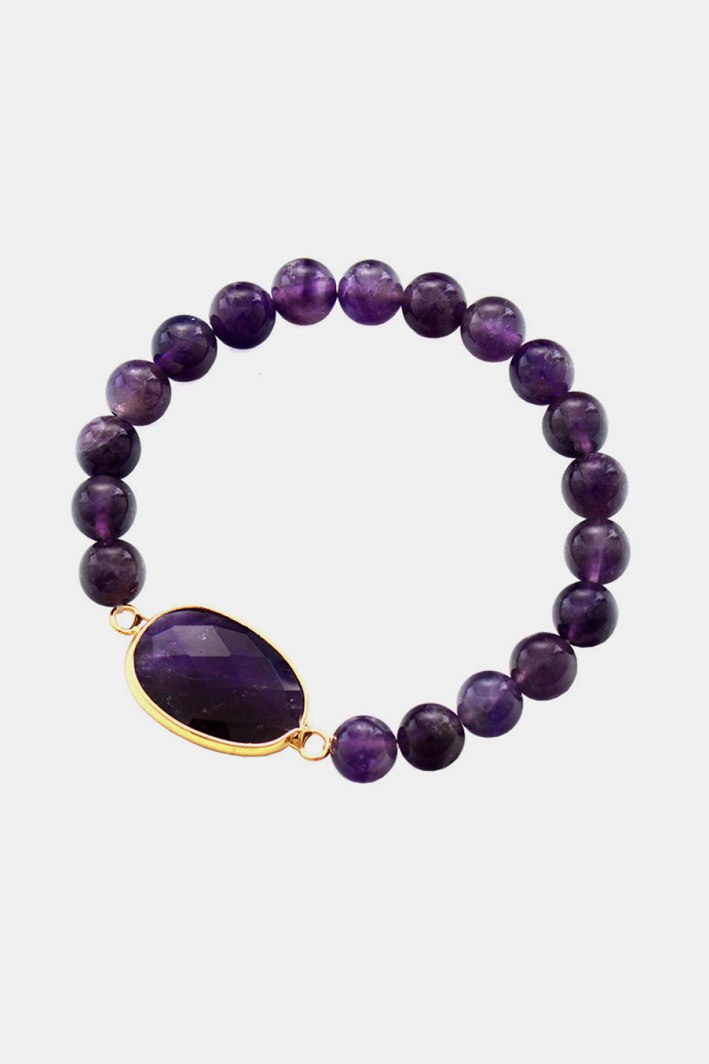 Handmade Amethyst Beaded Bracelet-Bijou Crush