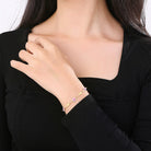 Flower & Cross Stainless Steel Bracelet-Bijou Crush
