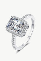 1 Carat Rectangle Moissanite Ring-Bijou Crush