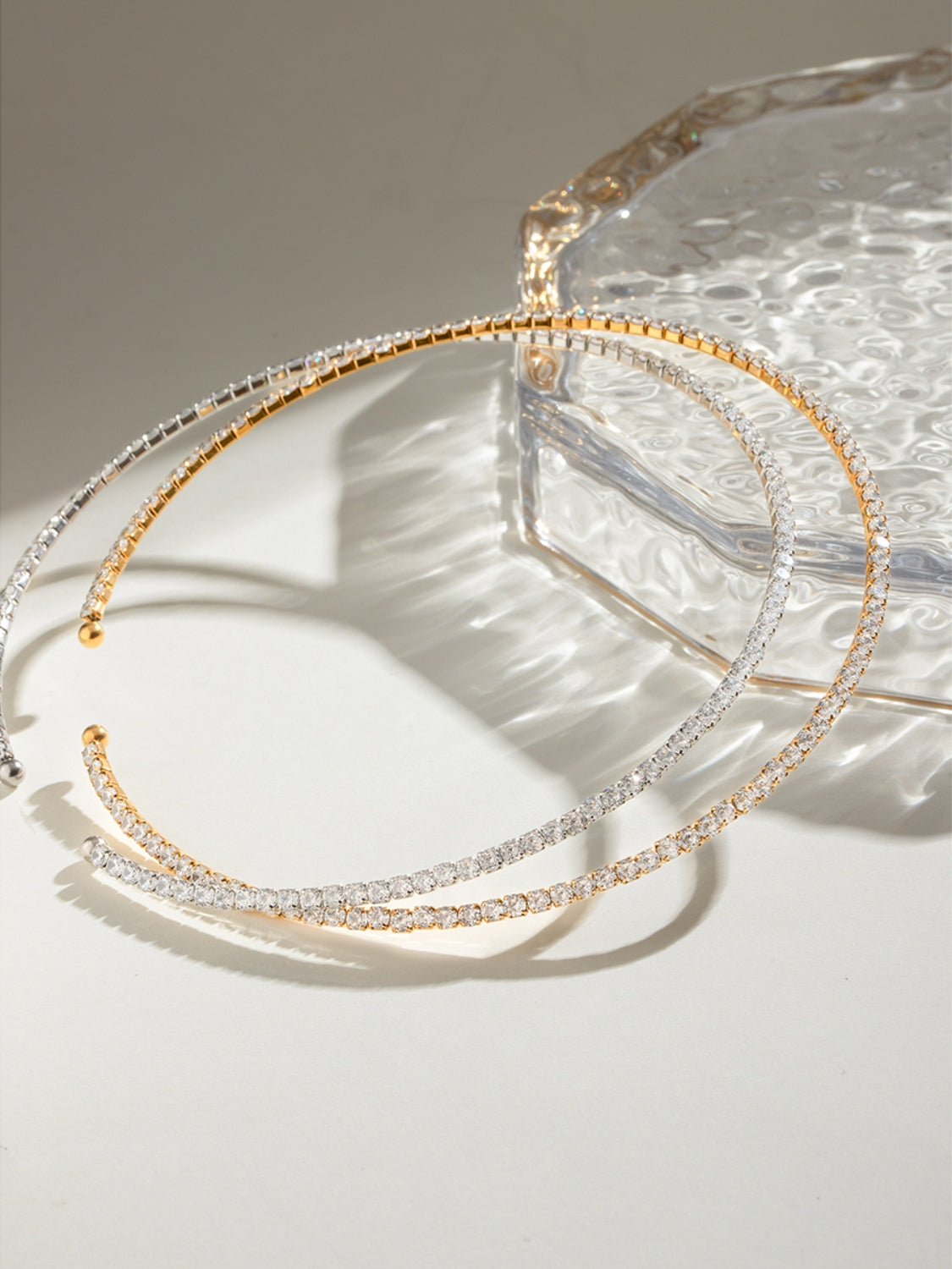 Beautiful Stainless Steel Inlaid Zircon Necklace-Bijou Crush