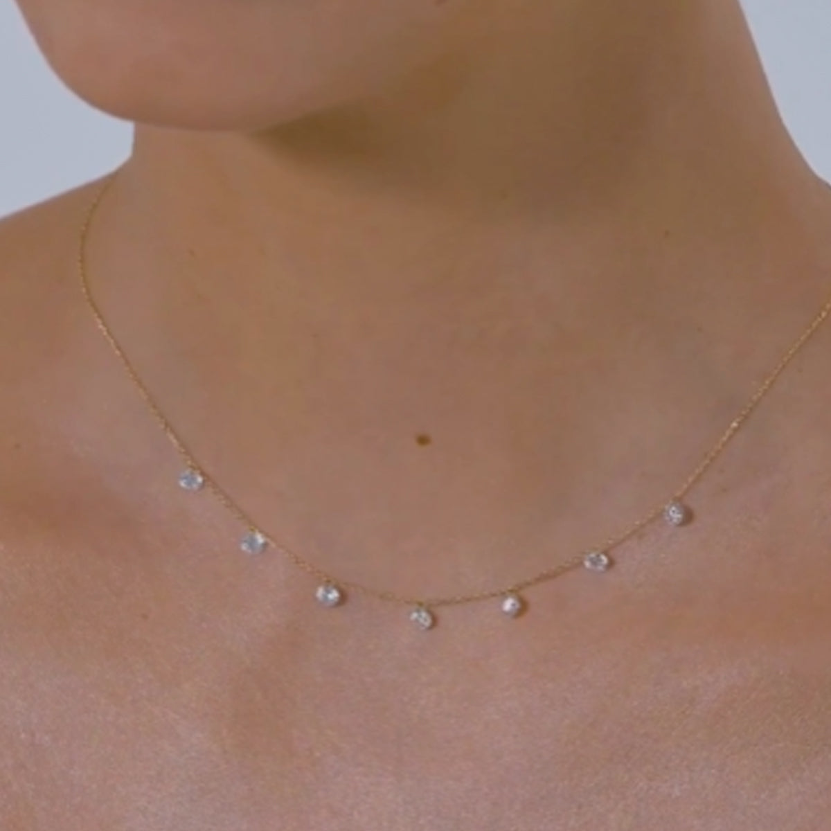 Stainless Steel Rhinestone Pendant Necklace-Bijou Crush