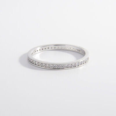 925 Sterling Silver Inlaid Zircon Ring-Bijou Crush