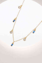 18K Gold Plated Multi-Charm Chain Necklace-Bijou Crush