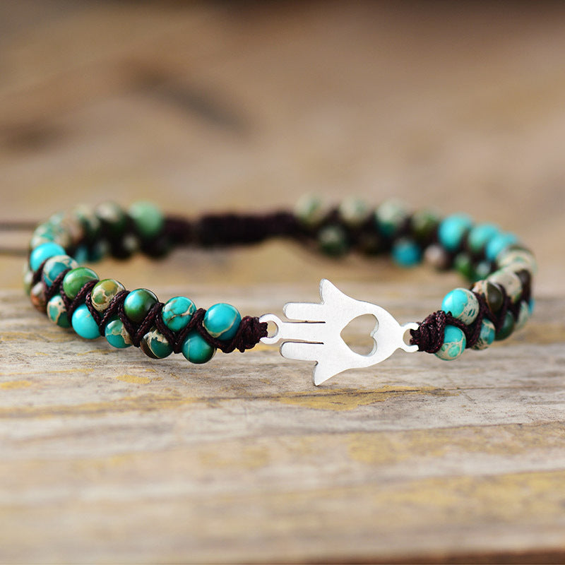 Turquoise Beaded Bracelet-Bijou Crush