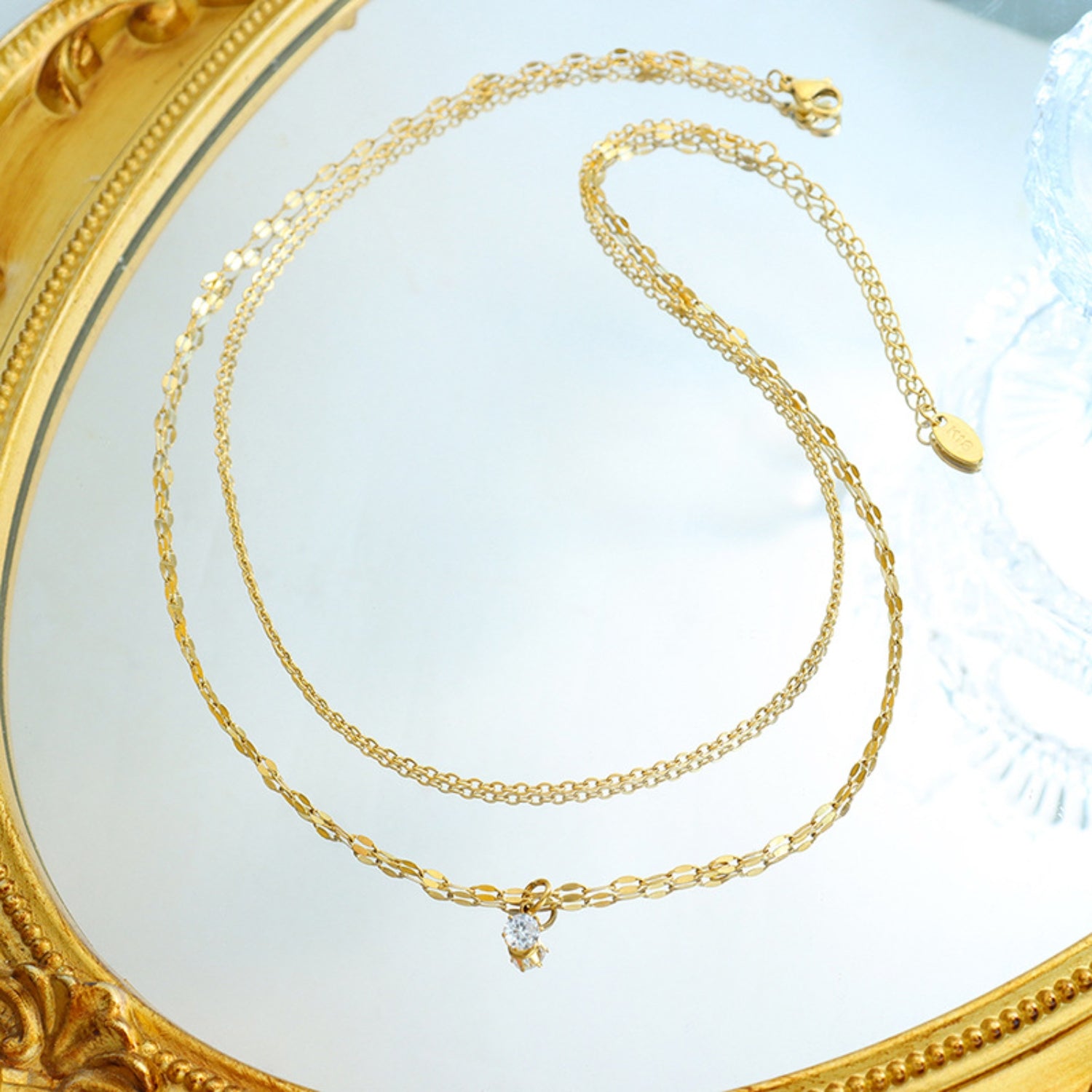 Titanium Steel Double-Layered Necklace-Bijou Crush