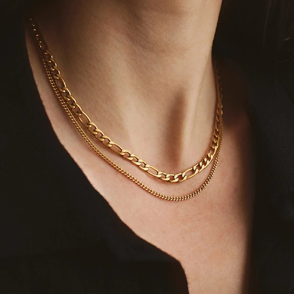 Stainless Steel Double-Layered Necklace-Bijou Crush