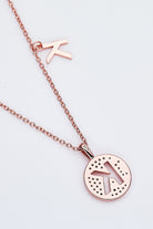 Adored Moissanite K to T Pendant Necklace-Bijou Crush