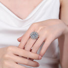 5 Carat Moissanite 925 Sterling Silver Flower Shape Ring-Bijou Crush