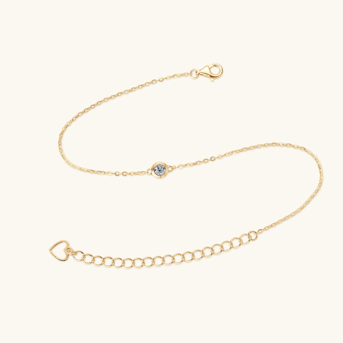 Inlaid Moissanite 925 Sterling Silver Bracelet-Bijou Crush