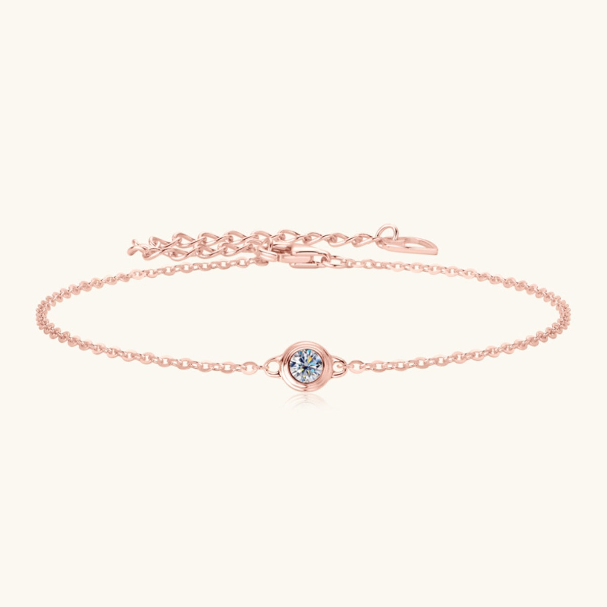Inlaid Moissanite 925 Sterling Silver Bracelet-Bijou Crush