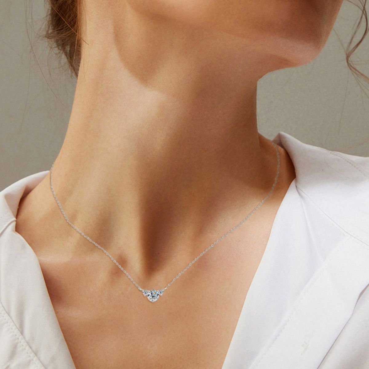 1.2 Carat Moissanite Sterling Silver Necklace-Bijou Crush