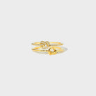 925 Sterling Silver Double-Layered Knot Ring-Bijou Crush