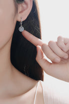 1-Carat Moissanite Drop Earrings in Sterling Silver-Bijou Crush