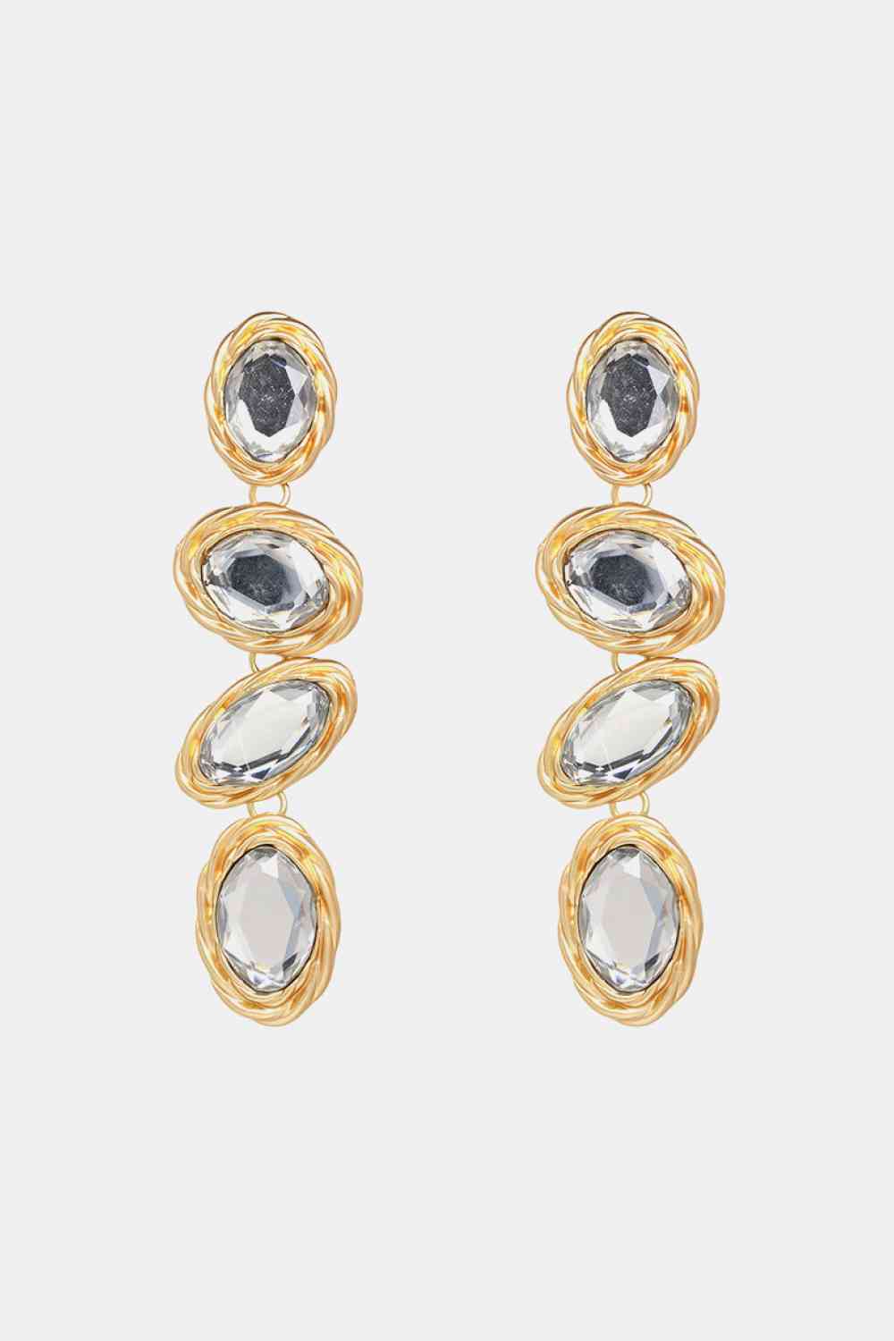 Geometrical Shape Resin Dangle Earrings-Bijou Crush