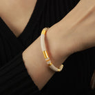 Enamel Titanium Steel Cuff Bracelet-Bijou Crush