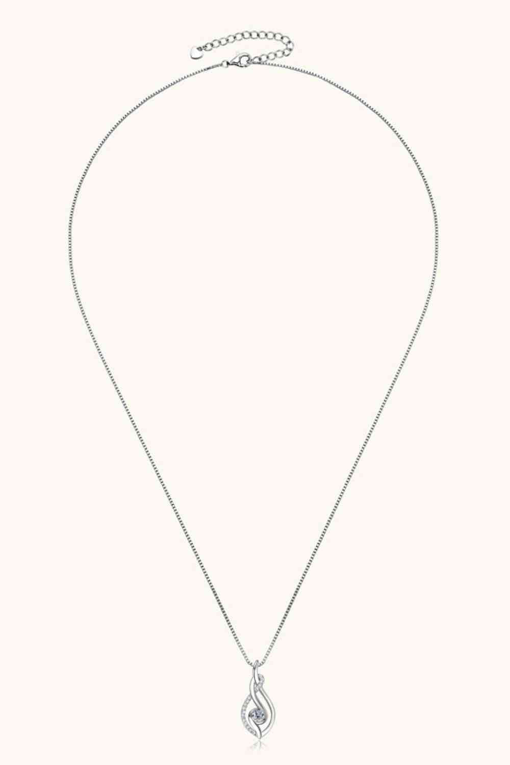 Moissanite 925 Sterling Silver Necklace-Bijou Crush