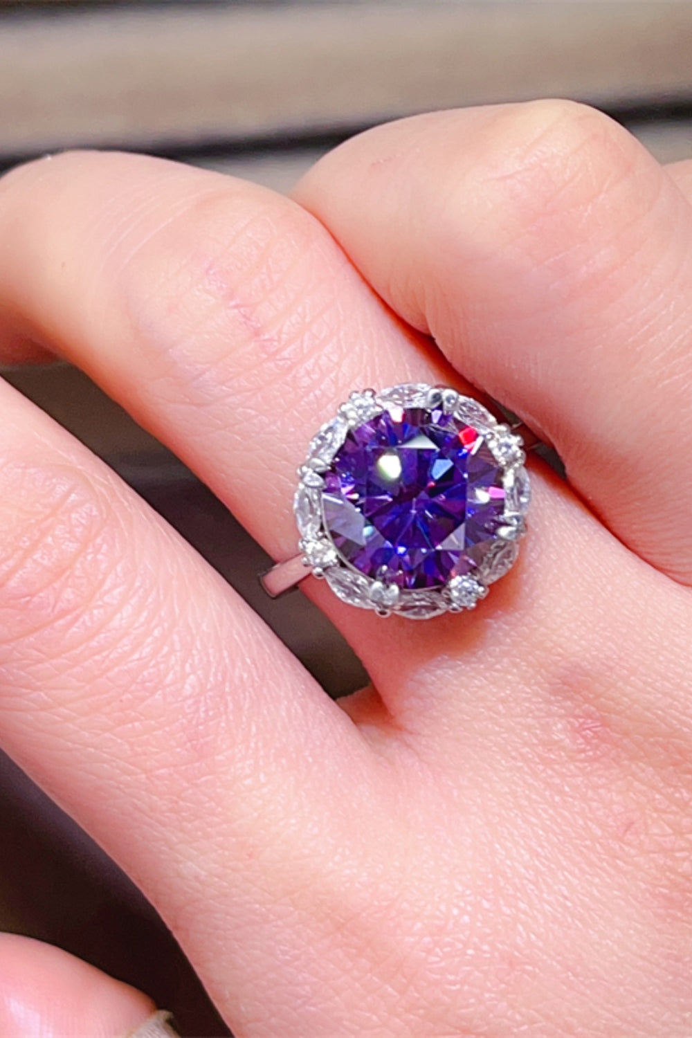 Bold & Brilliant 5-Carat Moissanite Sterling Silver Ring-Bijou Crush