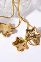 Rhinestone Decor Star Box Pendant Necklace-Bijou Crush