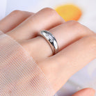 925 Sterling Silver Inlaid Moissanite Star Ring-Bijou Crush