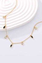 18K Gold Plated Multi-Charm Chain Necklace-Bijou Crush