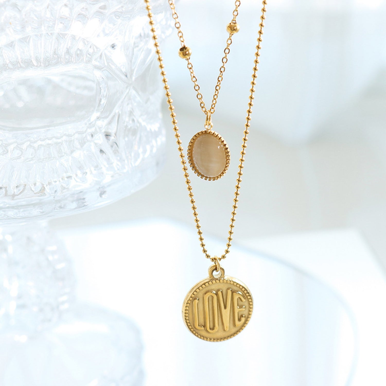 Titanium Steel Double-Layered Necklace-Bijou Crush