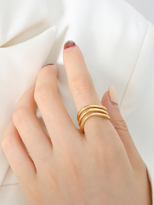 Titanium Steel Three-Layered Ring-Bijou Crush