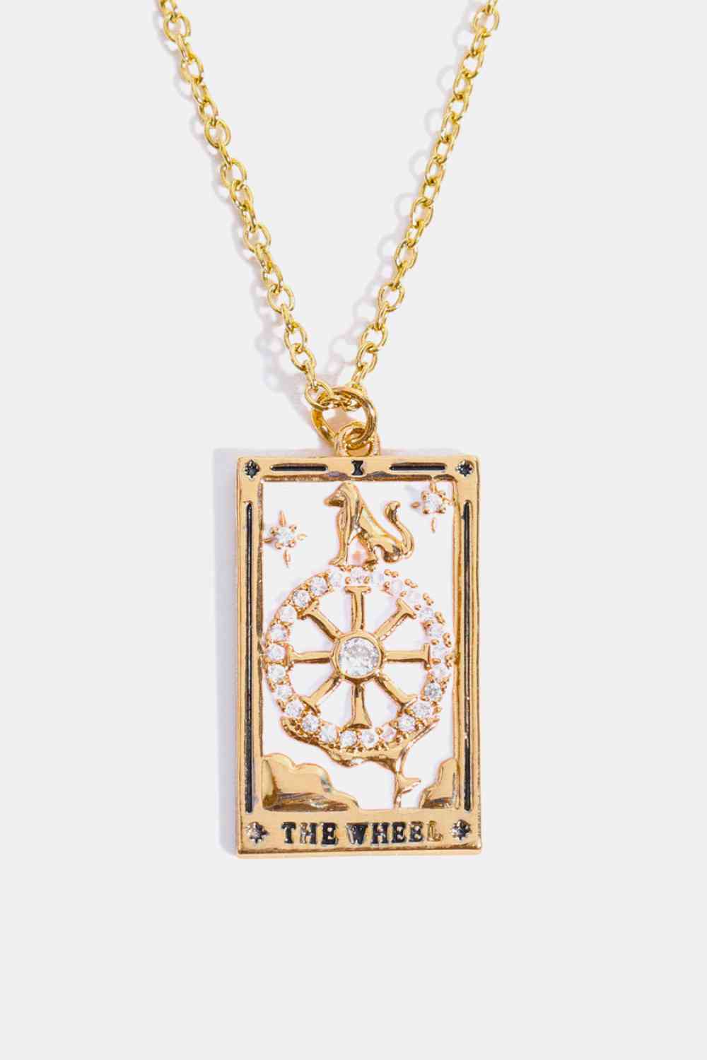 Tarot Card Pendant Stainless Steel Necklace-Bijou Crush