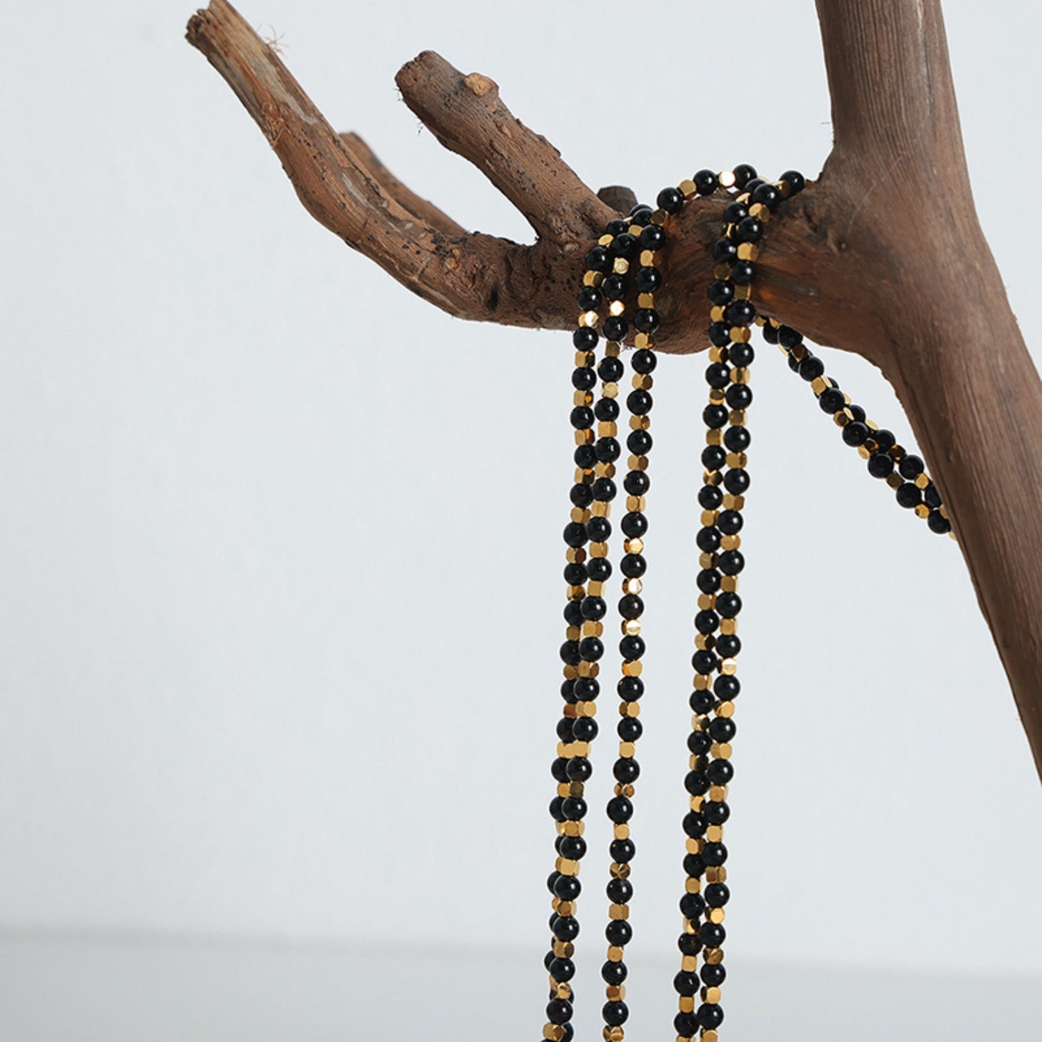 Agate Beaded Titanium Steel Necklace-Bijou Crush