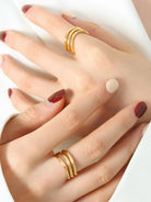 Titanium Steel Three-Layered Ring-Bijou Crush