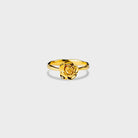 Rose Shape 18K Gold-Plated Ring-Bijou Crush