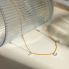 Stainless Steel Rhinestone Charm Necklace-Bijou Crush