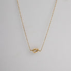 18K Gold-Plated Knotted Necklace-Bijou Crush