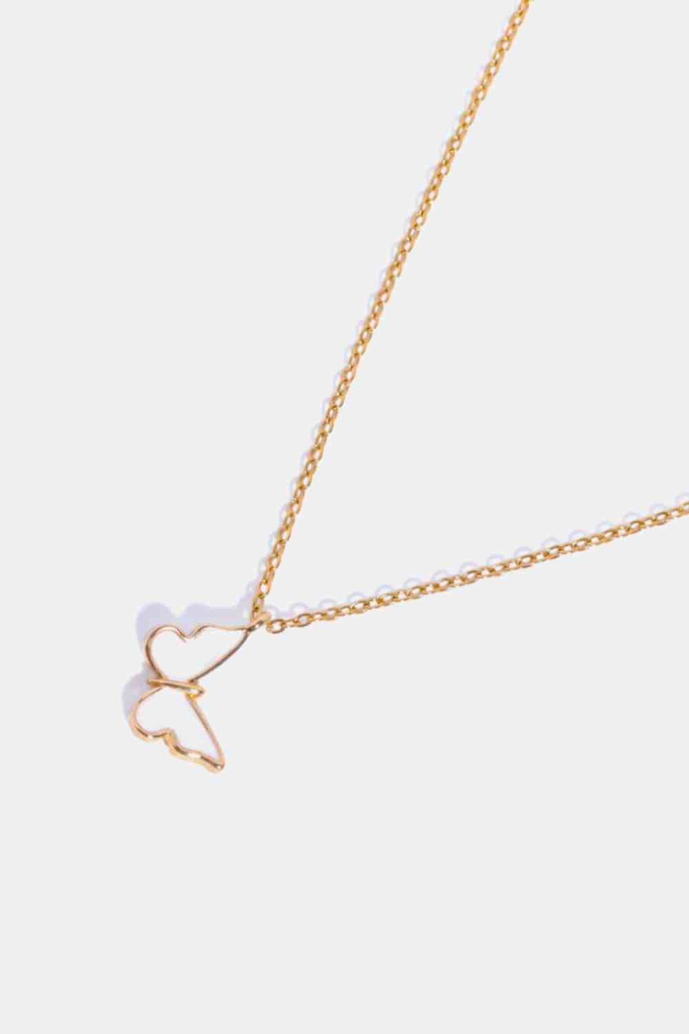 Butterfly Pendant Copper 14K Gold-Plated Necklace-Bijou Crush