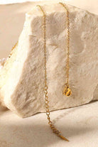 Pearl Hoop Link Pendant Necklace-Bijou Crush