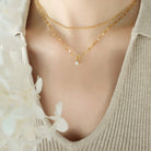 Titanium Steel Double-Layered Necklace-Bijou Crush