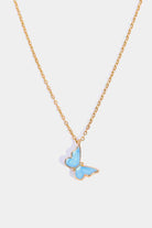 Butterfly Pendant Copper 14K Gold-Plated Necklace-Bijou Crush
