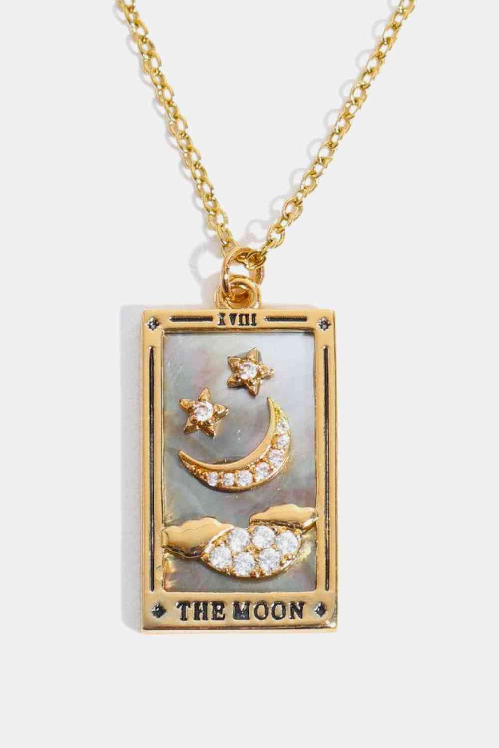 Tarot Card Pendant Stainless Steel Necklace-Bijou Crush