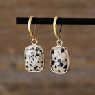 Copper Natural Stone Dangle Earrings-Bijou Crush